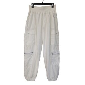 Cinq à Sept Genevieve Cargo Jogger Pants Size‎ Large White NWOT $325
